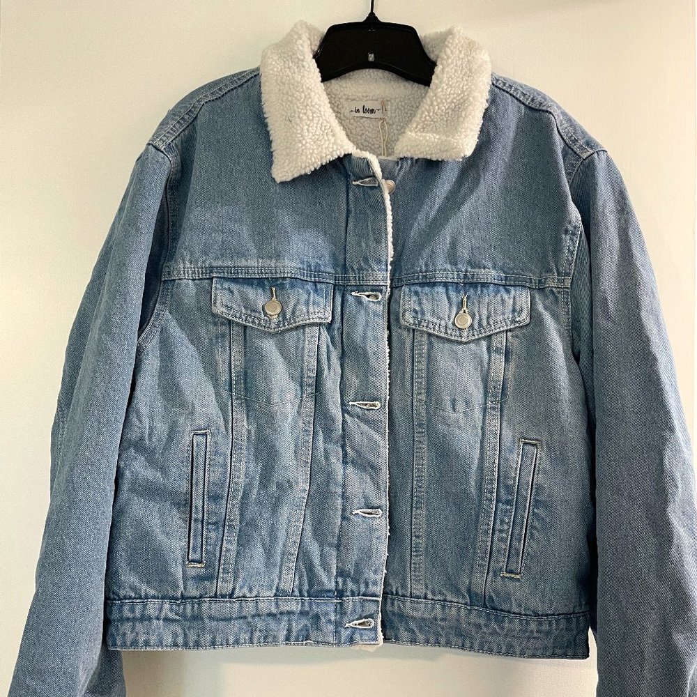 Denim Jacket with Sherpa lining